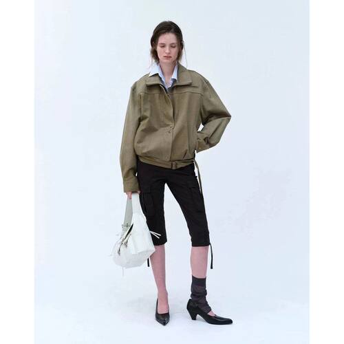 2026春季新款韩国东大门Lond*n flat酷飒立领工装夹克外套