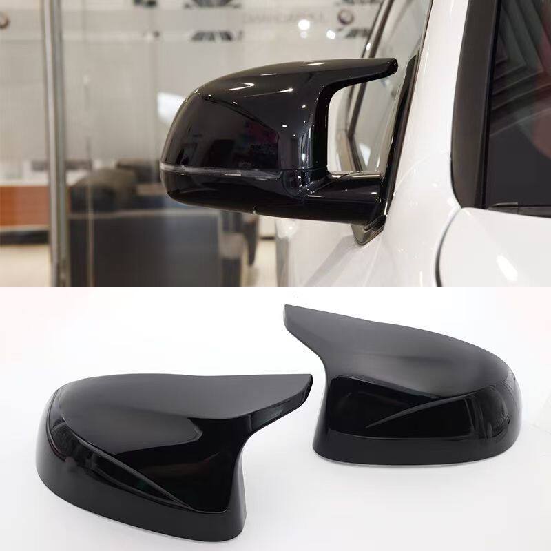 宝马X3X4改装牛角后视镜壳碳纤维F25 F26 G01 iX3牛耳朵外壳罩子