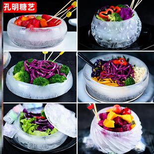 Ice Bowl Mold Cold Noodles Tattoo Ice Sculpture Plate Decora