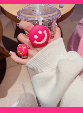 绿森林女亚克力日韩笑脸