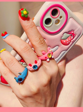 其他女其他日韩可爱戒指