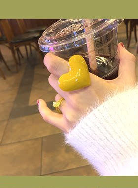 green新品夸张爱心个性日韩花朵