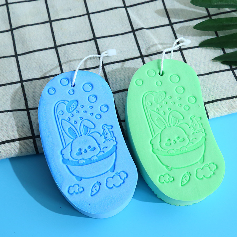 德国hapage宝宝洗澡搓泥海绵儿童搓澡巾下灰婴儿柔软沐浴棉擦