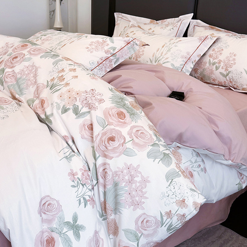 13376精梳全棉纯棉田园四件套