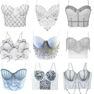 欧美夜店ds演出服韩国女团金智妮Lisa朴彩英金泫雅同款吊带背心