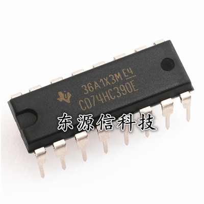 全新原装 CD74HC390E 74HC390 DIP-16直插 双四位十进制计数器