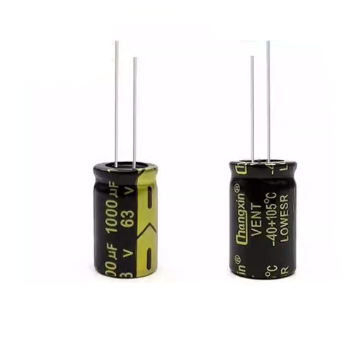 63V1000UF高频低阻长寿命耐高温黑金色105度电解电容 体积16X25MM