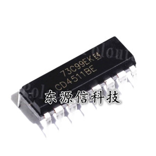 全新国产 CD4511BE 锁存解码器驱动器 直插DIP-16 兼容HEF4511BP