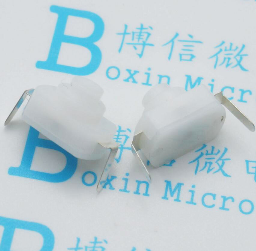 白色 1288BM 弯脚 小型强光手电筒开关 白色弯脚 16340手电筒开关