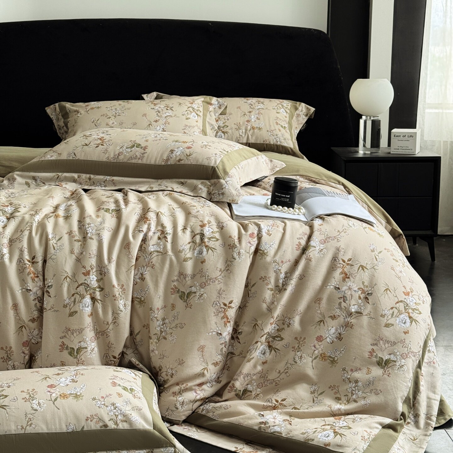 LOOPS LOVE美式复古碎花加厚磨毛四件套纯棉床单式高级感床上用品