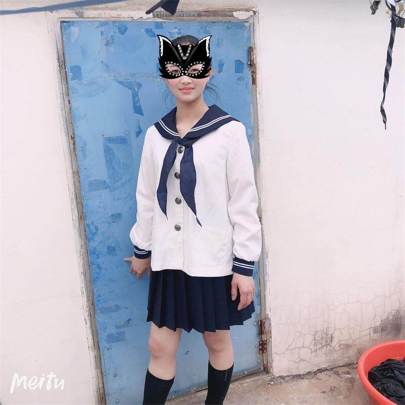 原创学院风jk制服裙正版日系学生女甜美水手服时尚套装校服海军风