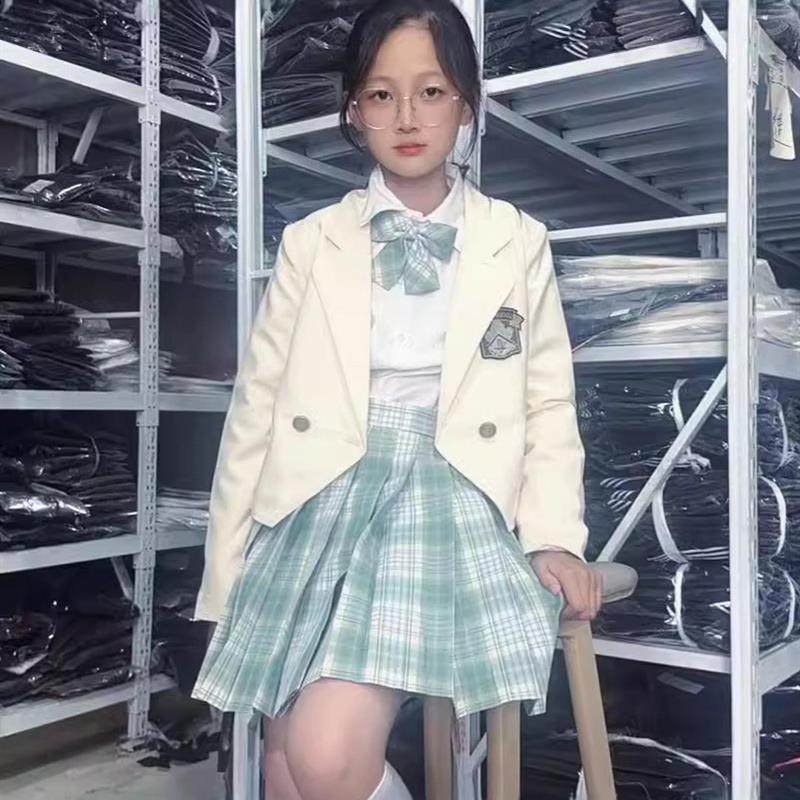 jk制服西装外套秋冬原创款学院风校供感小个子西服格裙套装日系女