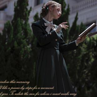 jk制服护奶裙正版大小姐套装胡木桃连衣裙女秋冬季长款阿尔忒弥斯