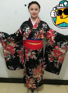 和服 地狱少女cosplay阎魔爱 华丽原版百搭万用 振袖和服特价