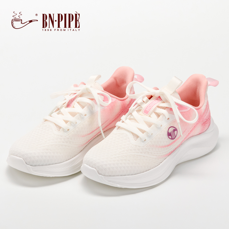 百年烟斗飞织运动鞋女款软底轻便户外跑步鞋夏季透气中老年休闲鞋