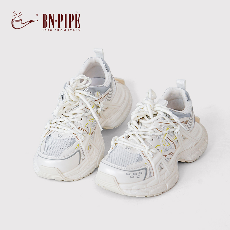 百年烟斗增高老爹鞋女夏季薄款