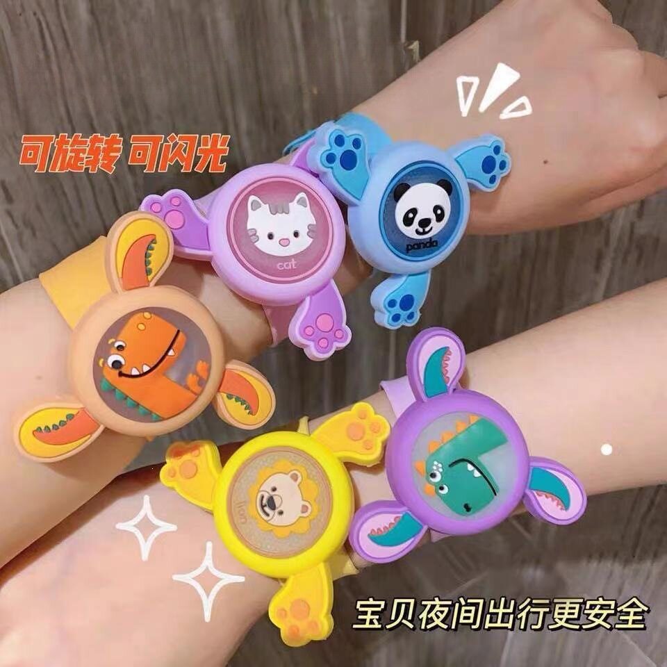 儿童发光驱蚊手表防护手环盒装卡