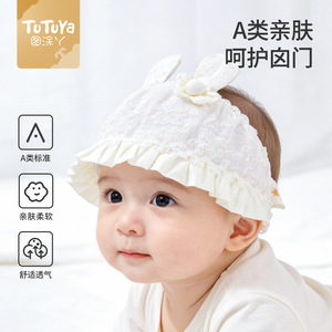 婴儿帽子夏季薄款囟门帽男女宝宝