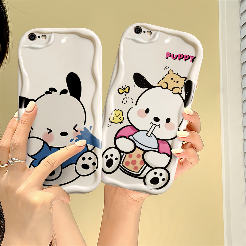 适用于iphone6手机壳4.7寸奶油纹苹果6s创意iph0ne6s软硅胶套A1688涂鸦a1586卡通iPhine6帕恰狗pingguo6全包