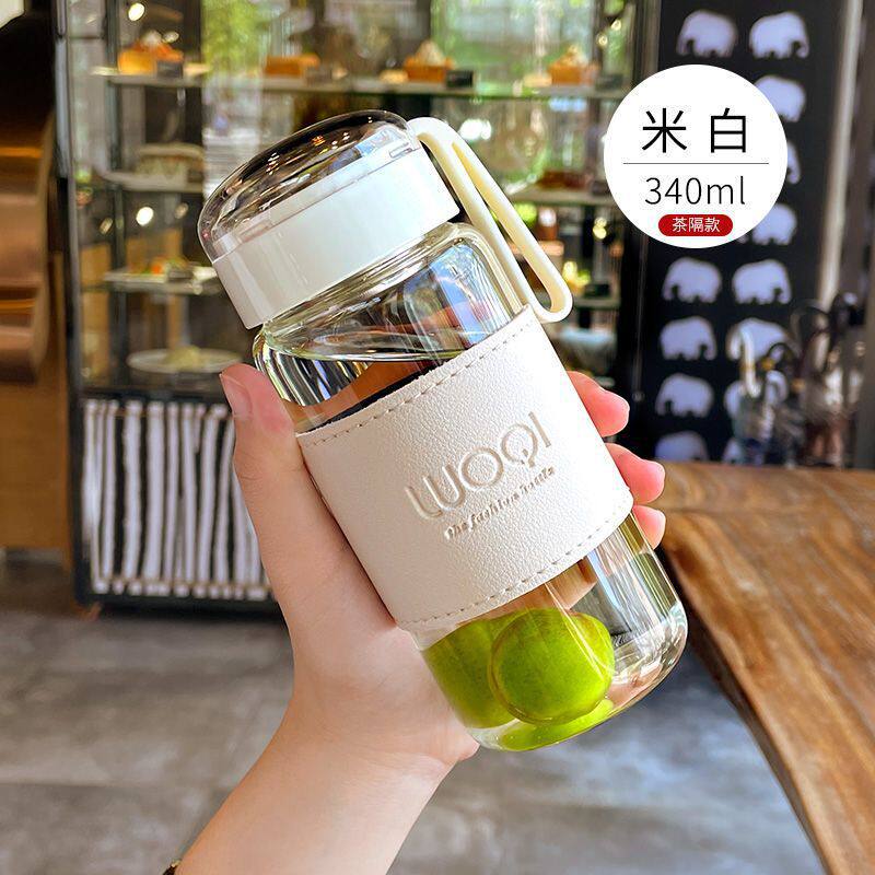 水杯女韩版玻璃可爱清新时尚感夏
