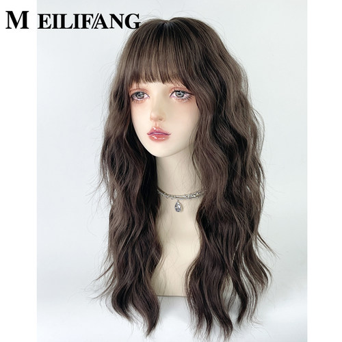 法式羊毛卷芭比卷日系中长发假发