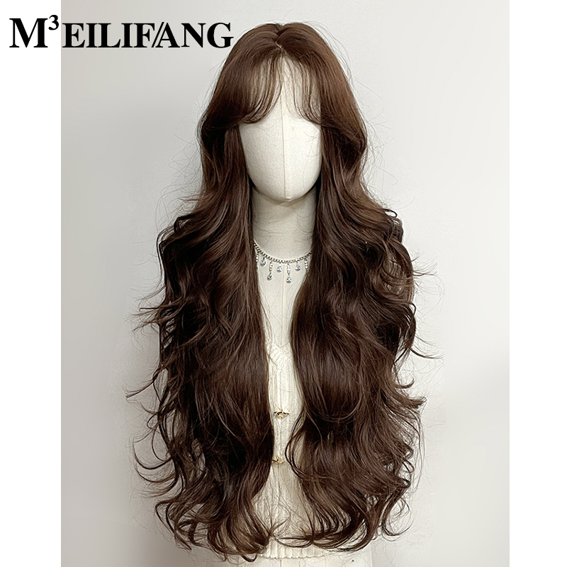 长卷发假发美立方全头套韩式中分