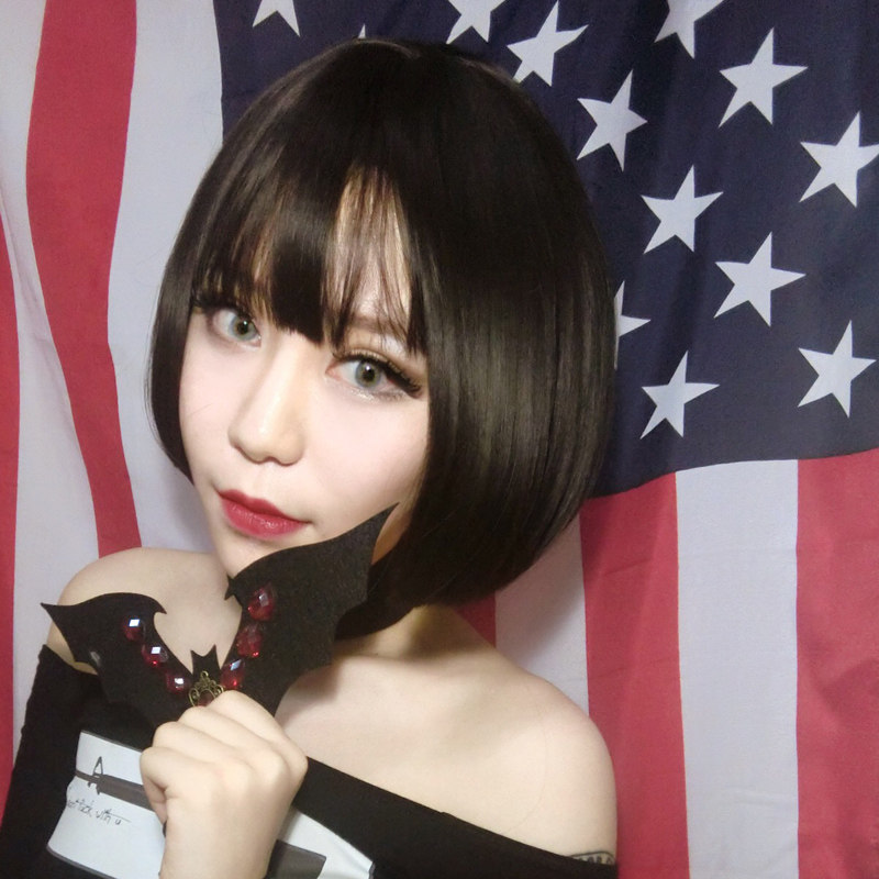 Perruque MEILIFANG    cheveux raides Court - Ref 2607806 Image 3