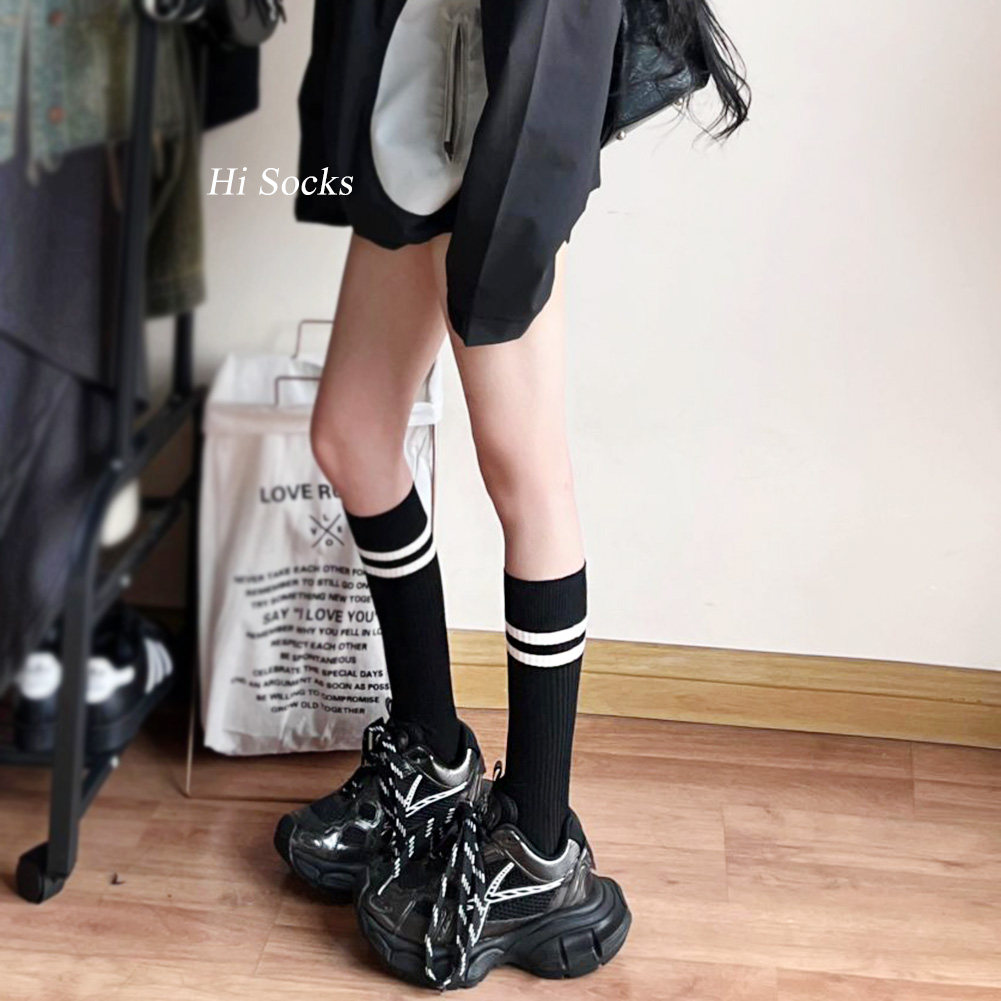 春秋竖纹及膝袜中长筒袜子女日系jk小腿袜堆堆袜ins潮棉长袜套,女士内衣/男士内衣/家居服,中筒袜,淘宝优惠券,粉丝福利购,淘宝优惠卷