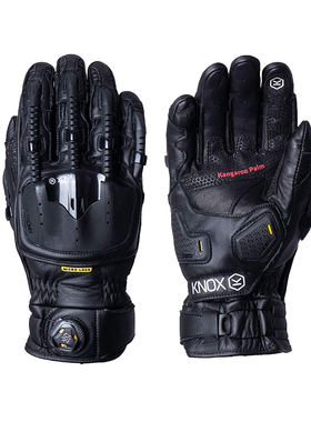 英国KNOX机械外骨骼摩托车机车骑士骑行装备赛车碳纤维男防摔手套