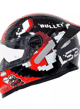 LS2摩托车头盔男女电动车四季防雾冬季机车大尾翼全盔3C认证FF300