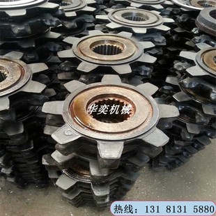 生产40T刮板机链轮 铸钢传动链轮特点 矿用单排双排链轮咨询包邮