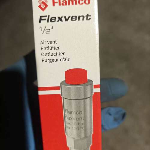 议价-Flamco Flexvent 1/2英寸空气排气阀-可维修