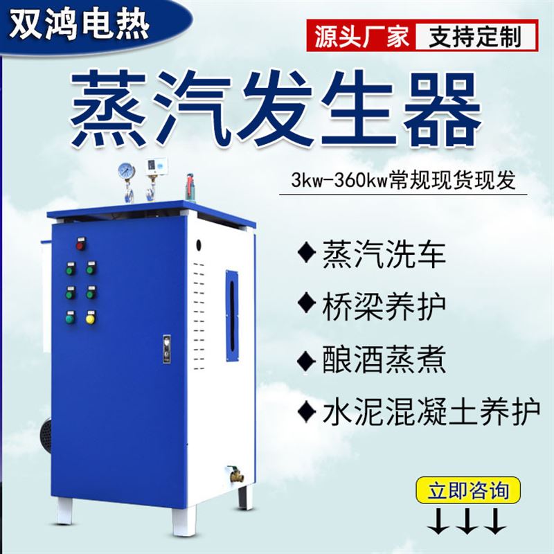 桥梁养护蒸汽机24小型蒸汽锅炉蒸汽机大棚养护全自动蒸汽发送器