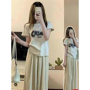 纯欲风ins甜美短袖 纯棉正肩修身 女T恤简约显瘦百搭遮肉辣妹上衣潮