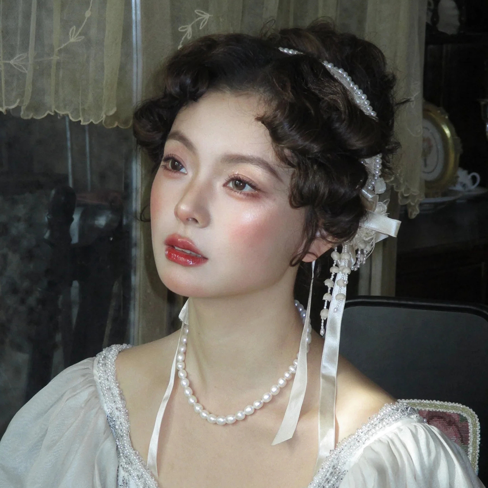 优雅新娘花朵发箍婚饰