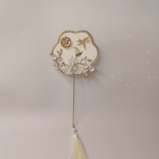 结婚迷你小扇子新中式国潮喜扇新娘晨袍巴掌秀禾团扇婚礼手持道具