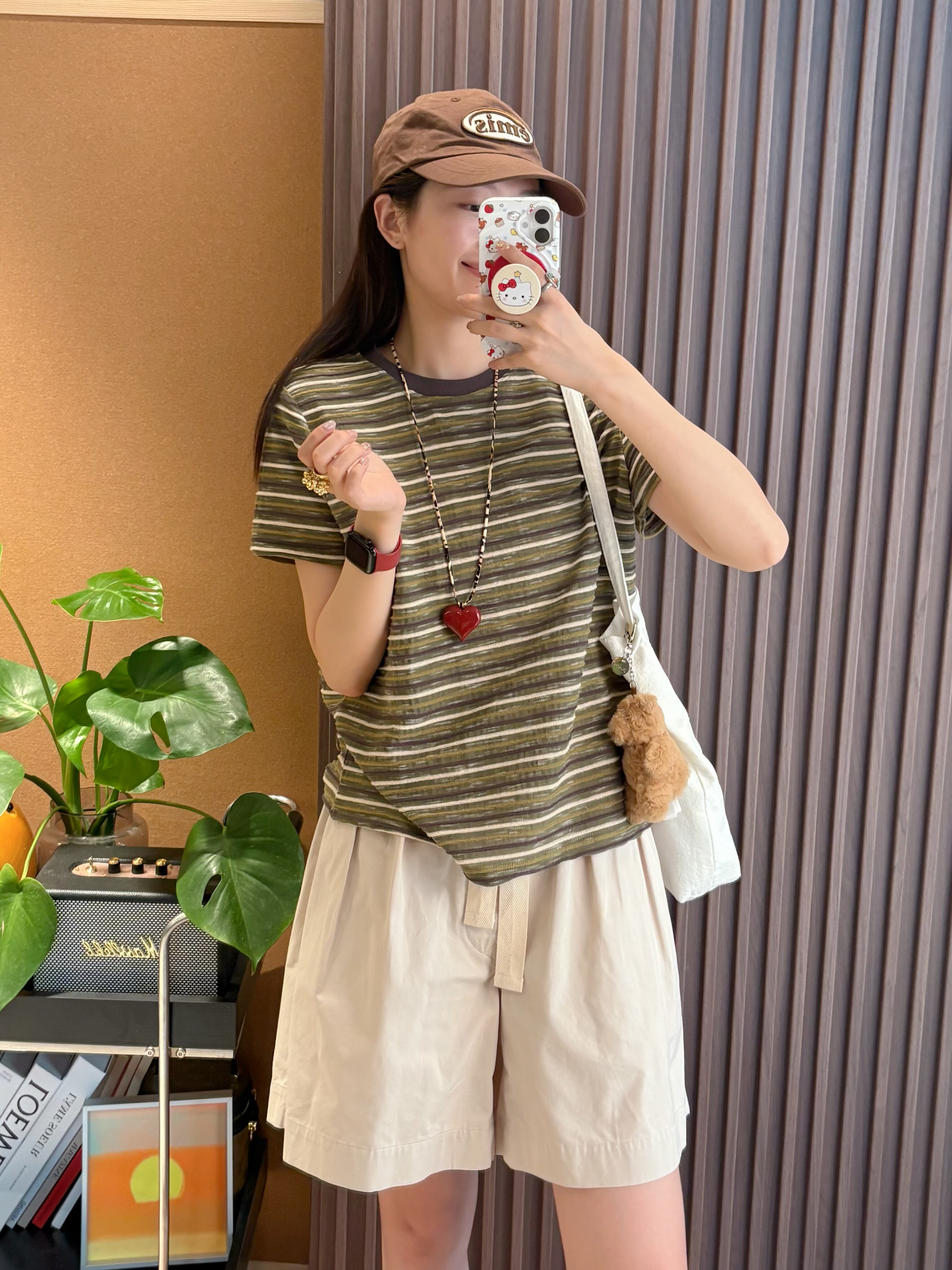 韩版文艺条纹长袖T恤女春秋季新款宽松上衣休闲显瘦百搭圆领体恤