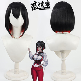 【蓝诺家】胜利女神妮姬 露姬cos假发 仿真头皮 内外双色波波头