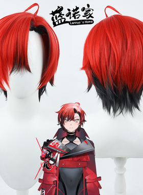 蓝诺家 holostars English 驾驶员 蜡笔Machina X Flayon cos假发