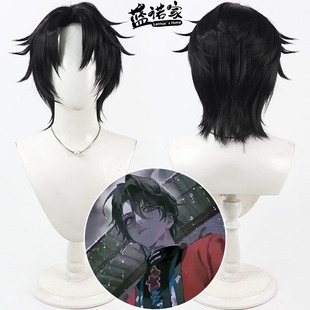 【蓝诺家】我不是戏神 陈怜cos假发 黑色短发反翘小说三九音域
