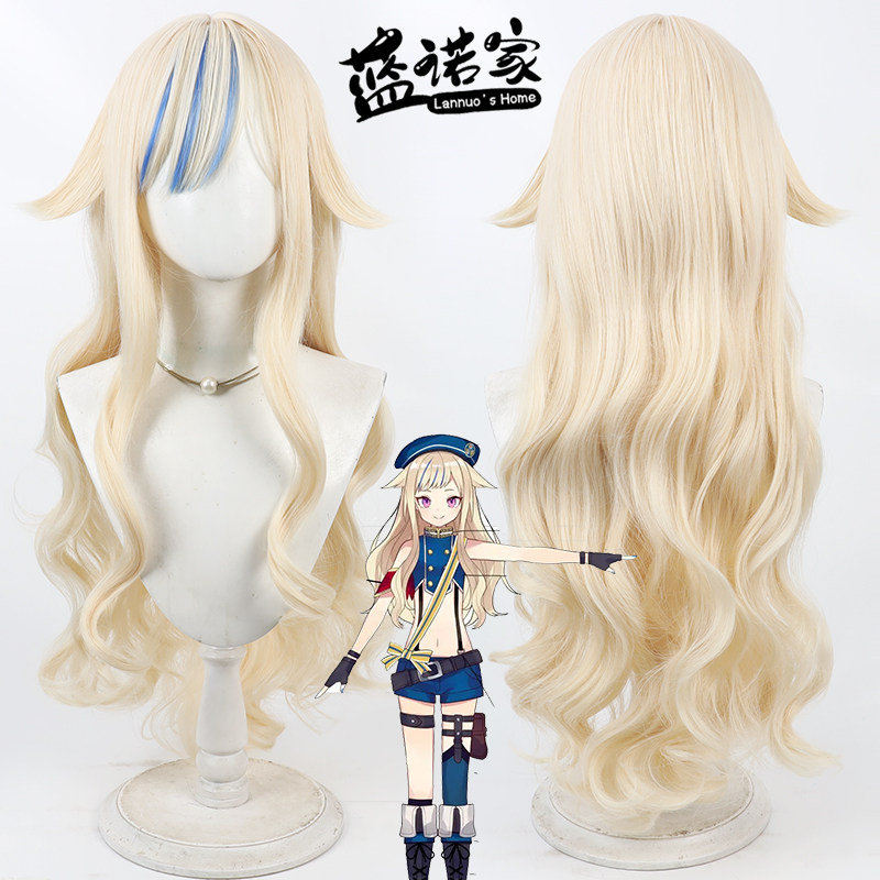 【蓝诺家】虚拟VTuber播主 铃木雏cos假发 仿真头皮 常服造型
