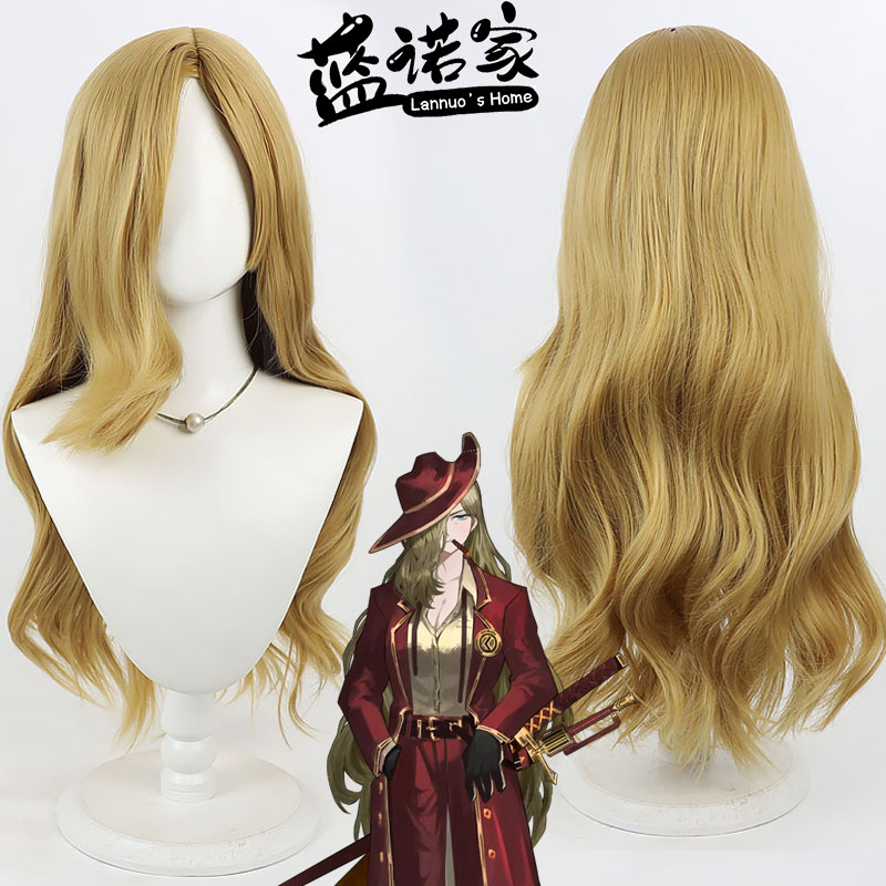 【蓝诺家】边狱巴士 瓦伦希娜cos假发 Valencina 仿真头皮 长卷发
