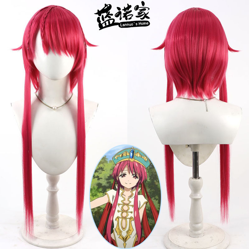 【蓝诺家】魔笛Magi 煌帝国第三皇子 练红霸cos假发 仿真头皮