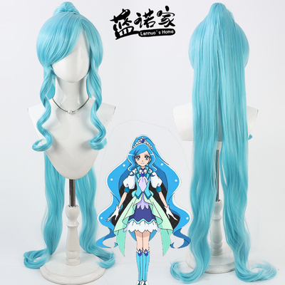 蓝诺家 Healin Good光之美少女 泽泉知优cos假发仿真头皮分体马尾