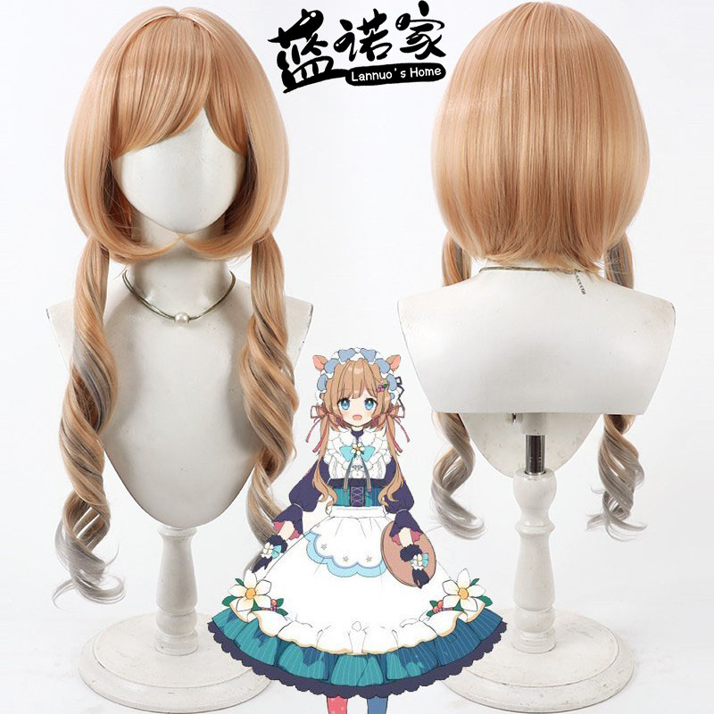 【蓝诺家】虚拟VTuber播主艾莉柯妮法cos假发Eli Conifer仿真头皮