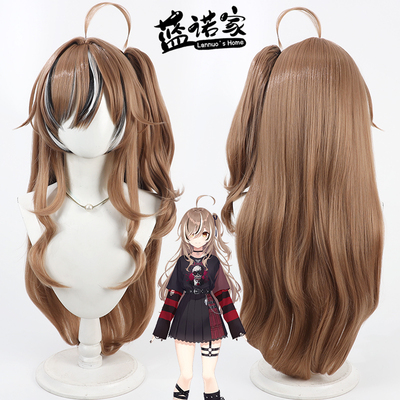 【蓝诺家】虚拟VTuber播主Nanashi Mume七诗无名cos假发 长散发款