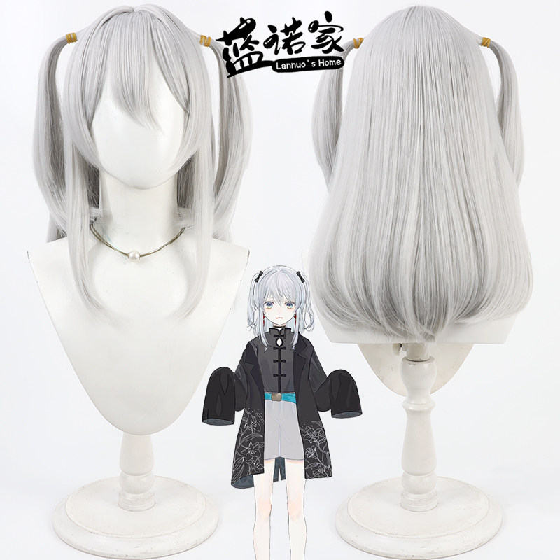 【蓝诺家】虚拟vtuber主播 猫麦tororo cos假发 仿真头皮一体小辫