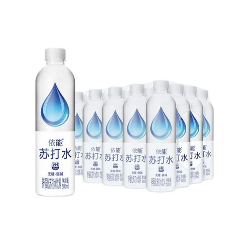 依能苏打水500ml*24瓶饮料整箱白桃味青柠味无糖多规格