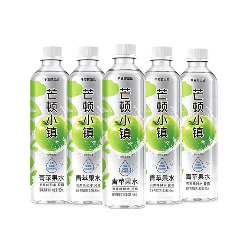 今麦郎芒顿小镇500ml瓶柠檬水/蜜桃/苹果味饮料多规格图片