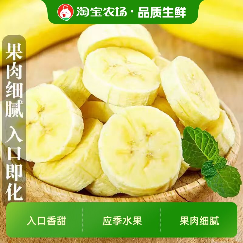 南宁果园直发小米蕉当季鲜果薄皮小芭蕉果肉细腻入口香蕉农场应季